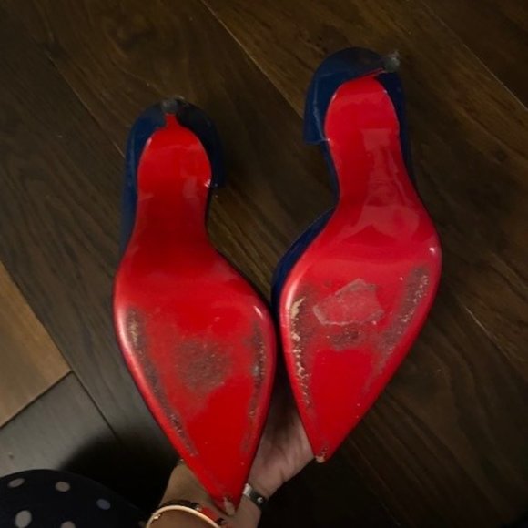 louboutin navy heels
